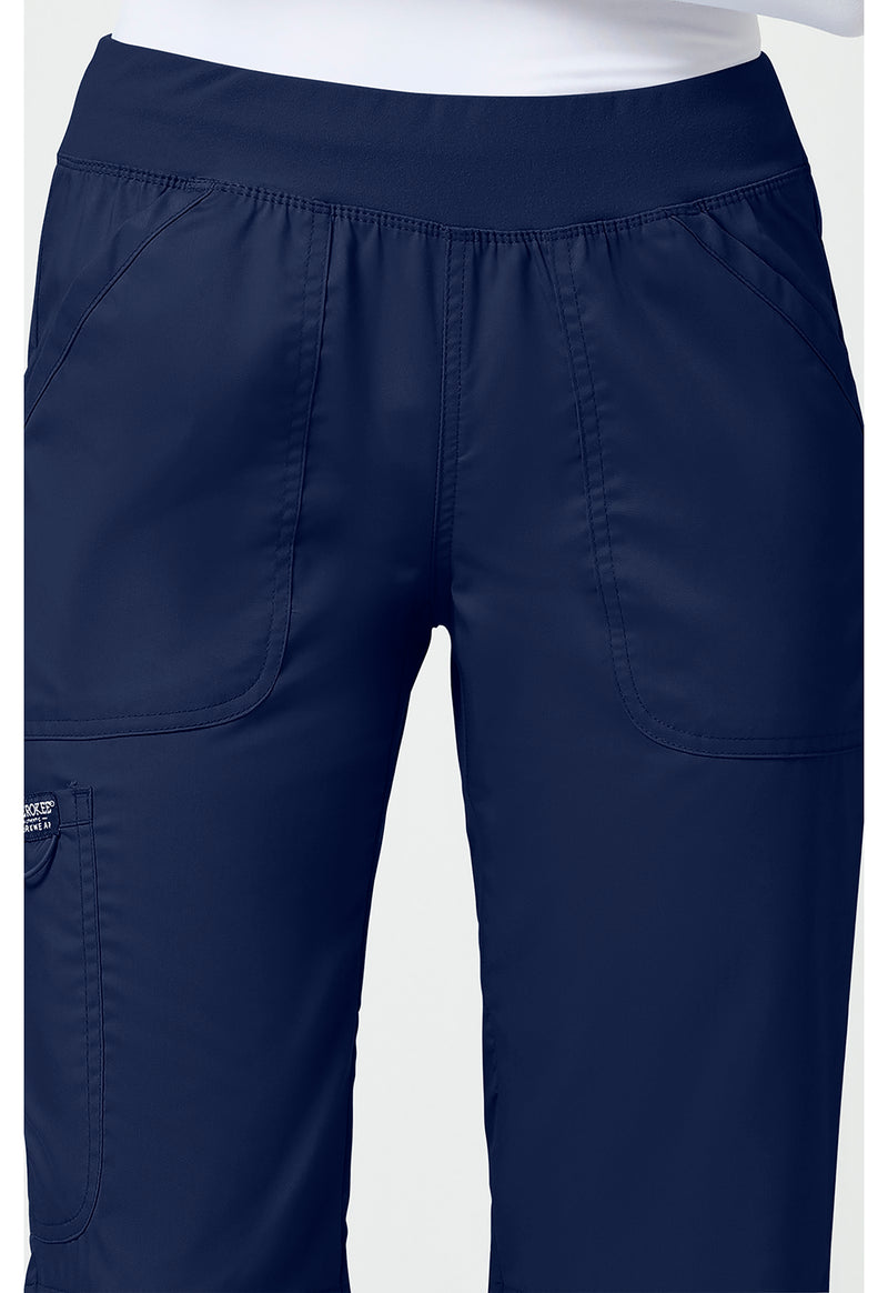 Navy - Cherokee Cherokee WW Revolution Women's Scrub Pants - Detail 2 View