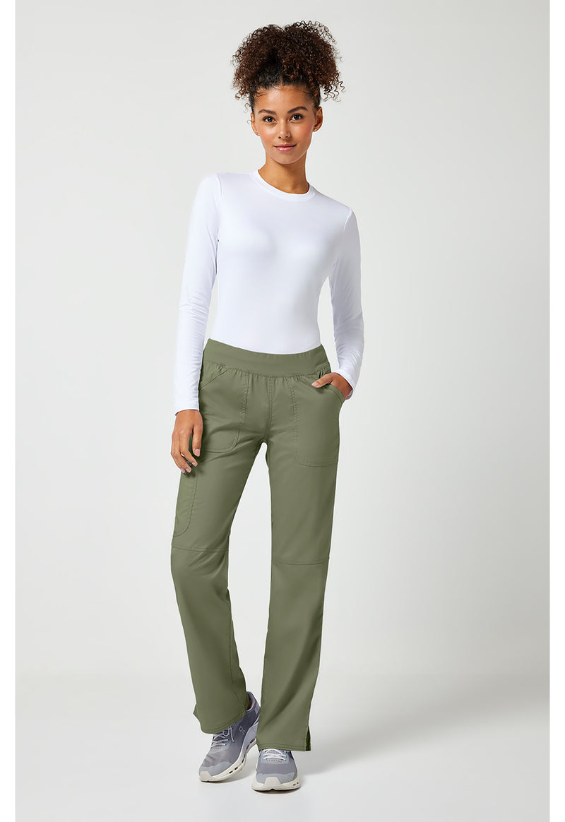 Olive - Cherokee Cherokee WW Revolution Women's Scrub Pants - Detail 1 View