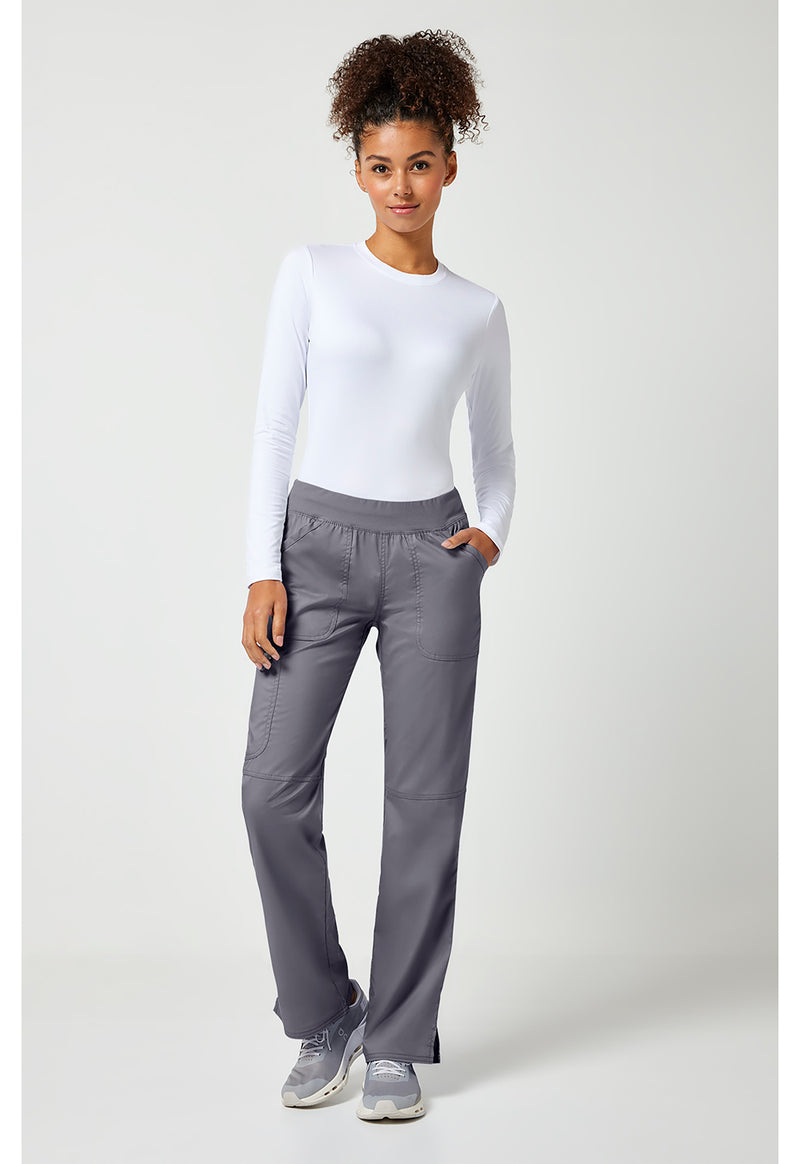 Pewter - Cherokee Cherokee WW Revolution Women's Scrub Pants - Detail 1 View