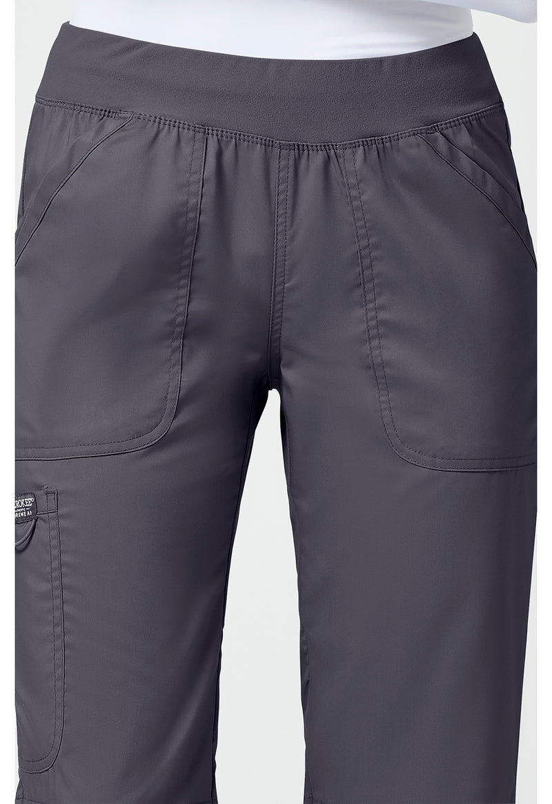 Pewter - Cherokee Cherokee WW Revolution Women's Scrub Pants - Detail 2 View