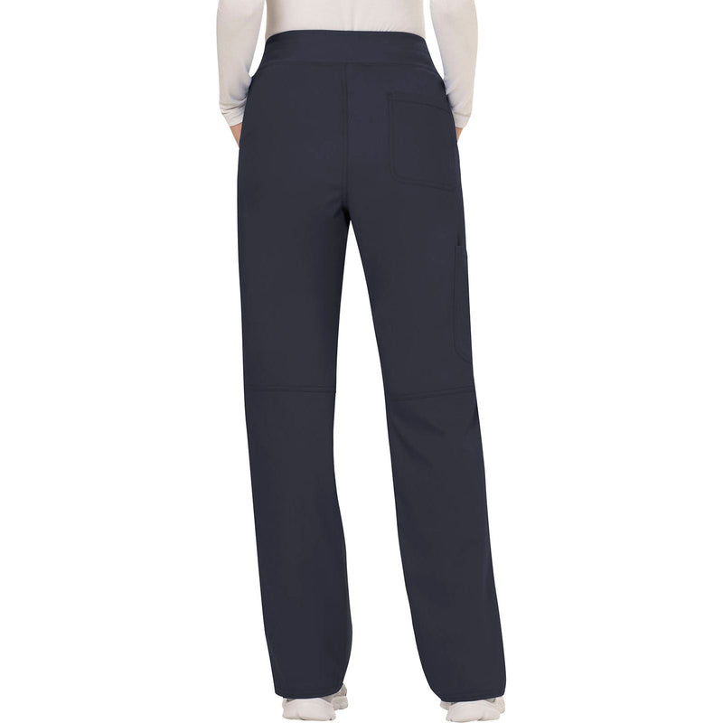 pewter - Mid Rise Straight Leg Pull-on Pant