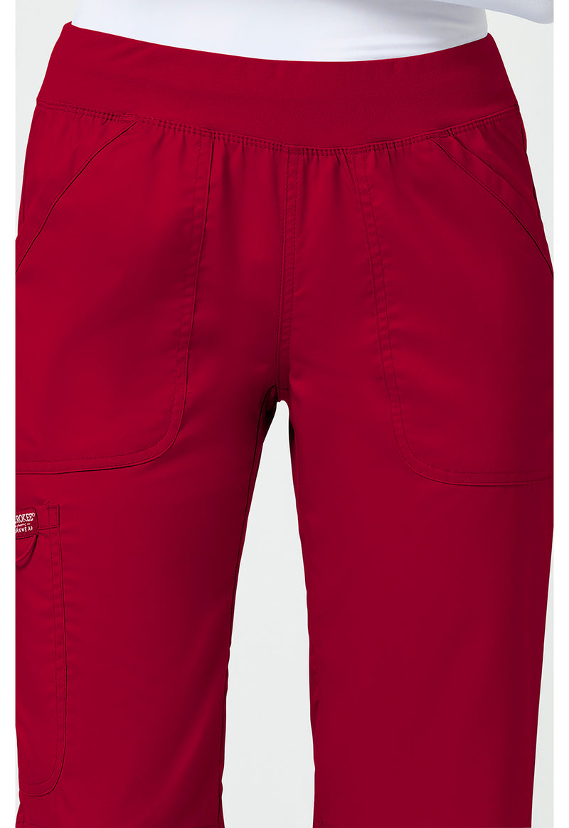 Red - Cherokee Cherokee WW Revolution Women's Scrub Pants - Detail 2 View