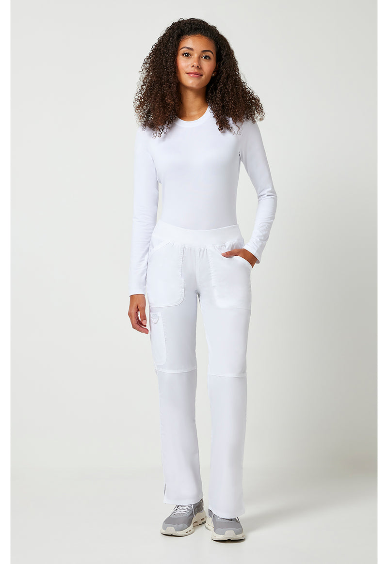 White - Cherokee Cherokee WW Revolution Women's Scrub Pants - Detail 1 View