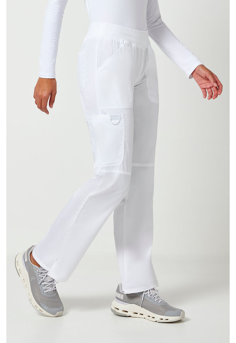 White - Cherokee Cherokee WW Revolution Women's Scrub Pants - Right Side View