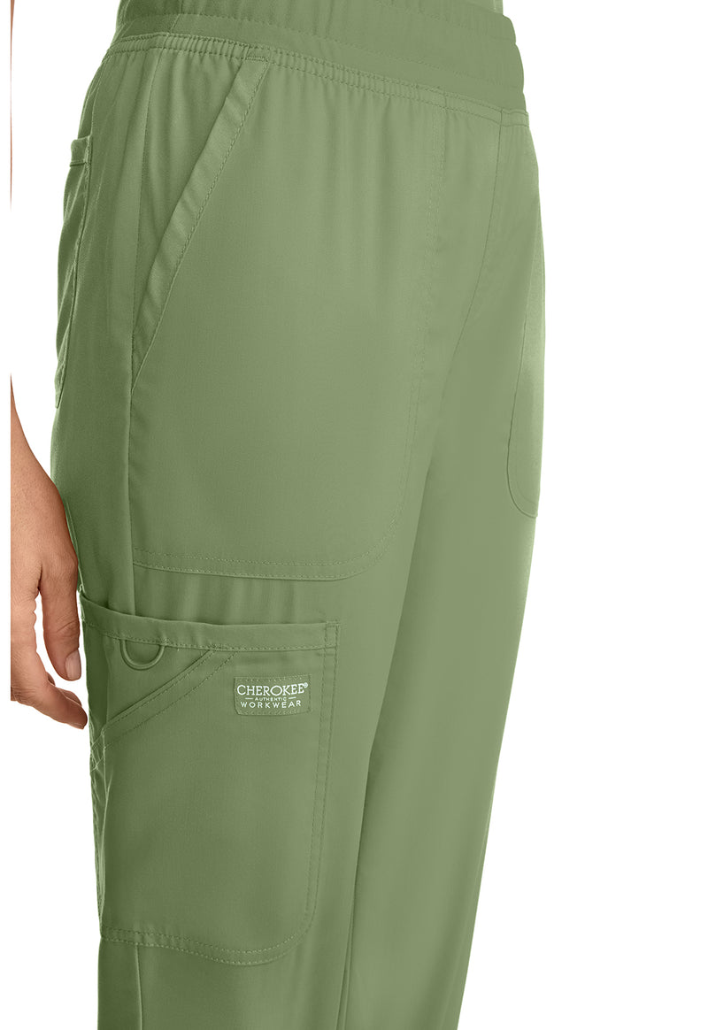 Celery Green - Cherokee Cherokee WW Revolution Women's Scrub Pants - Detail 4 View