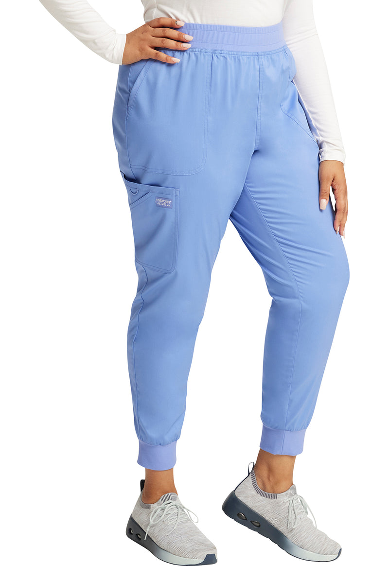 Ciel Blue - Cherokee Cherokee WW Revolution Women's Scrub Pants - Right Side View