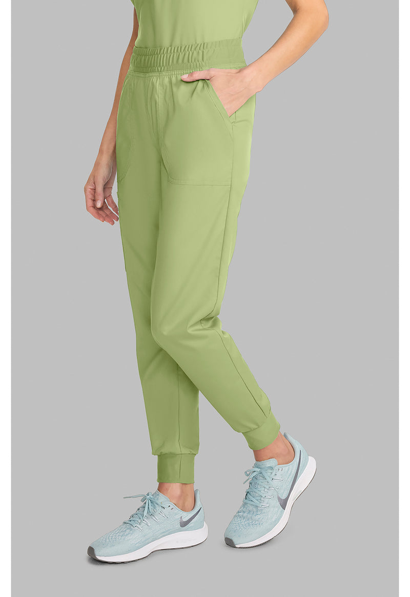 Cucumber - Cherokee Cherokee WW Revolution Women's Scrub Pants - Left Side View
