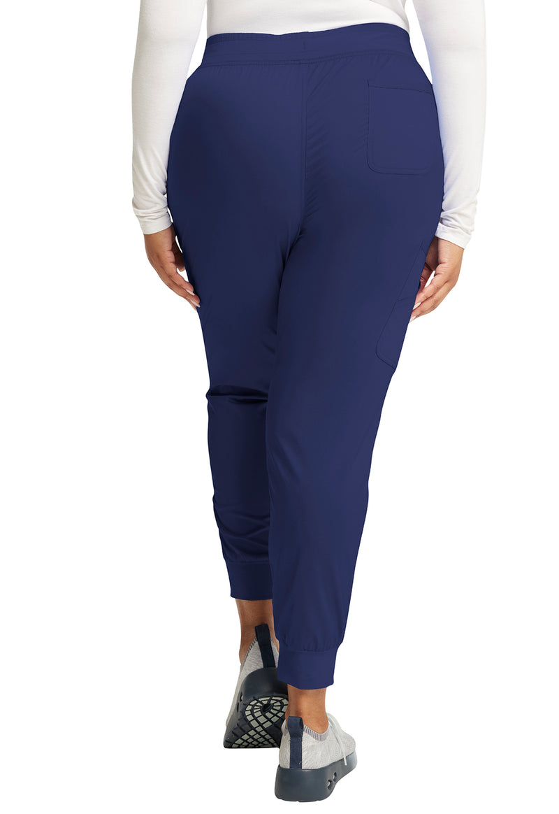 Navy - Cherokee WW Revolution Women's Scrub Pants - Back View