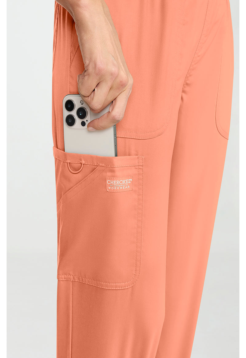 Papaya Juice - Cherokee Cherokee WW Revolution Women's Scrub Pants - Detail 4 View