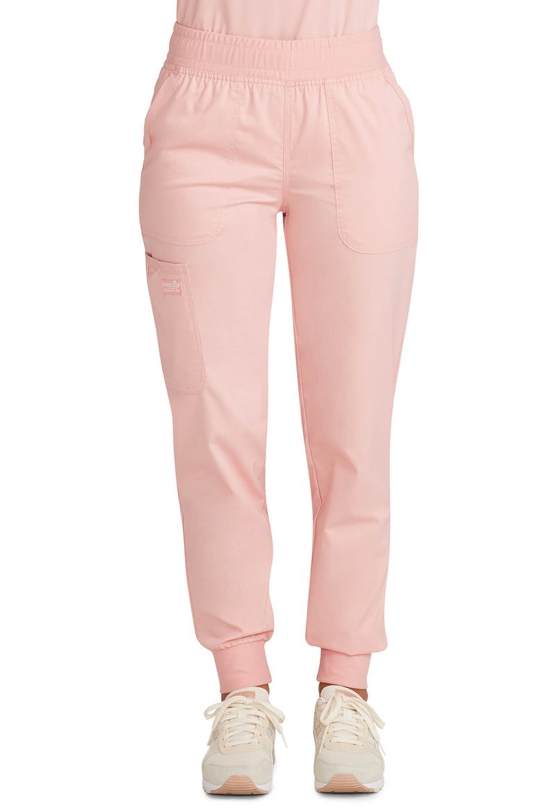 Pink Essence - Cherokee WW Revolution Women's Scrub Pants - Front View