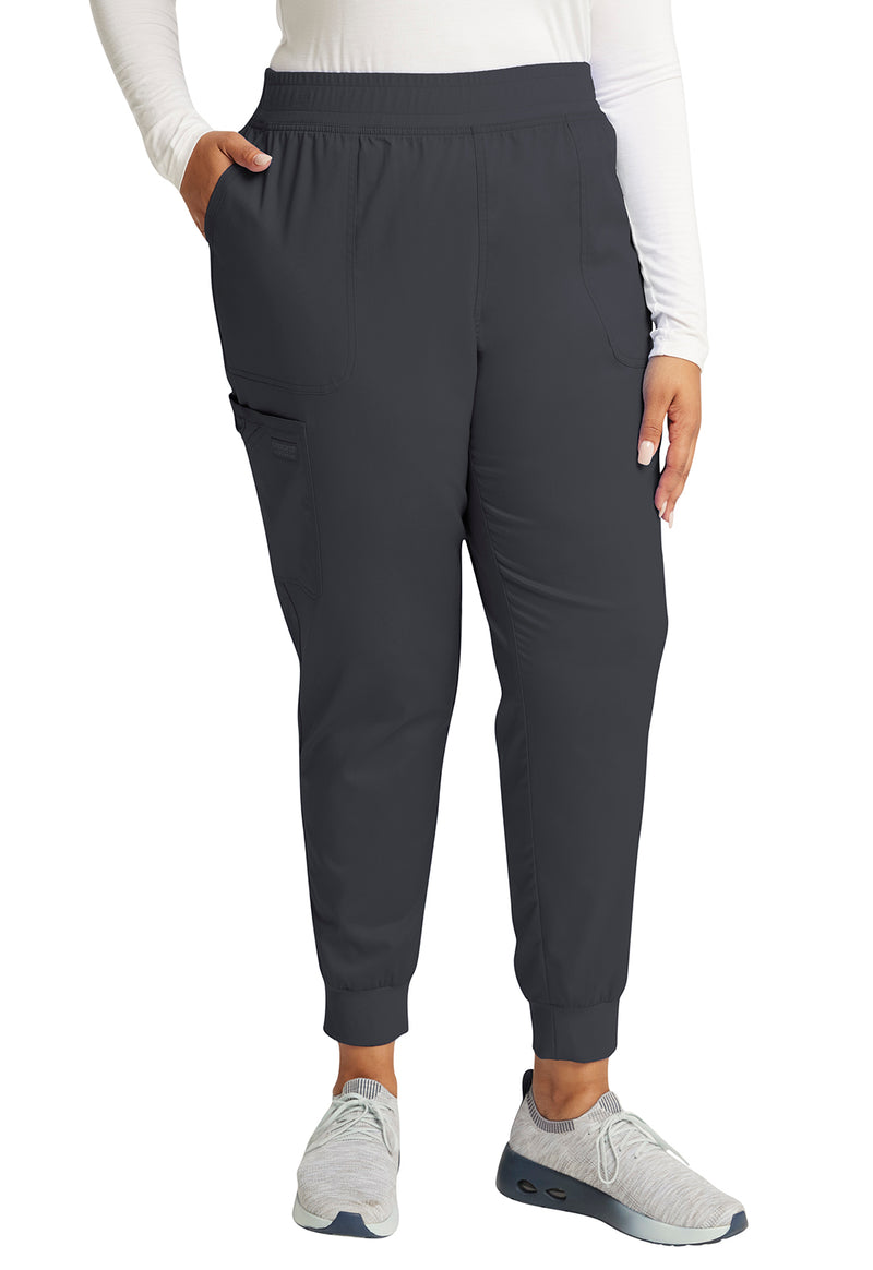 Pewter - Cherokee WW Revolution Women's Scrub Pants - Front View