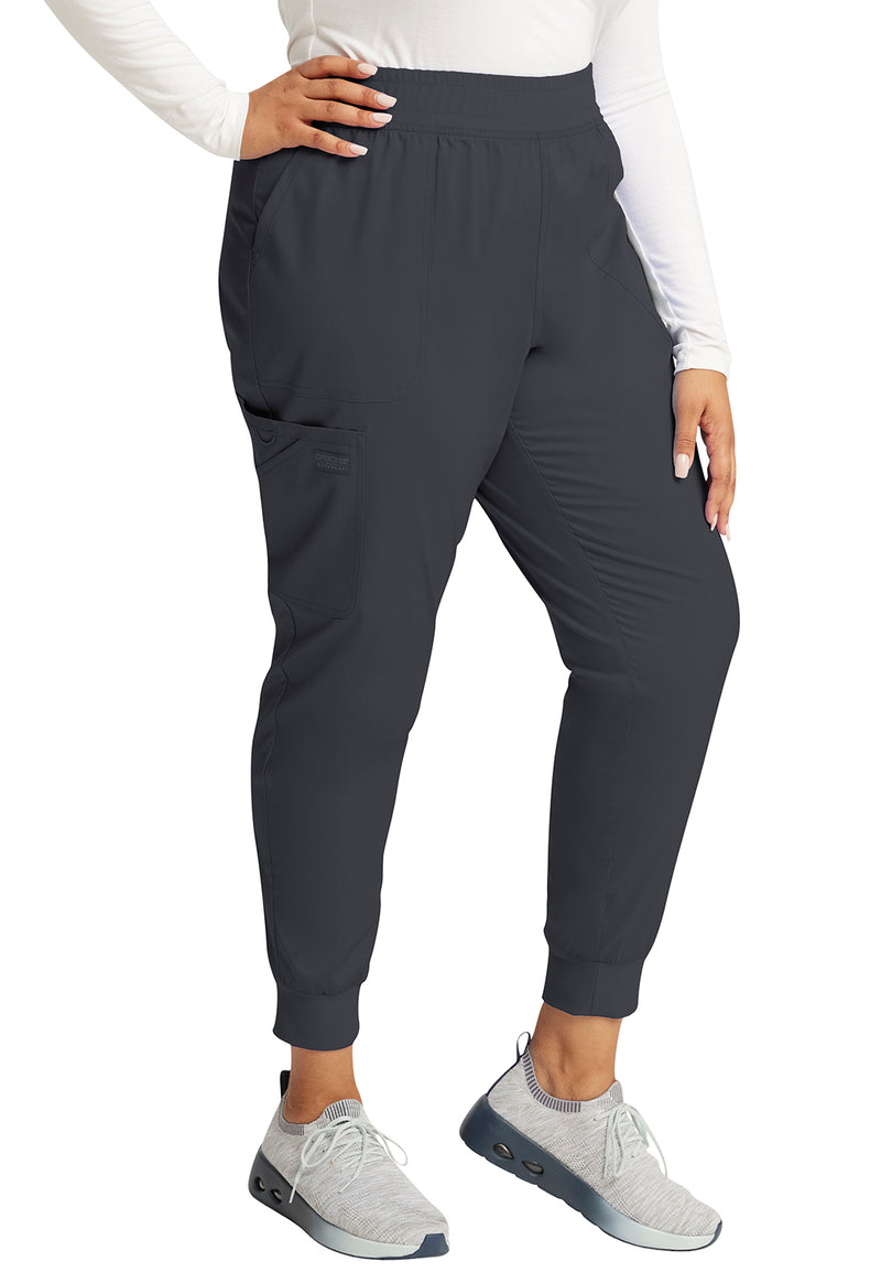 Pewter - Cherokee Cherokee WW Revolution Women's Scrub Pants - Right Side View