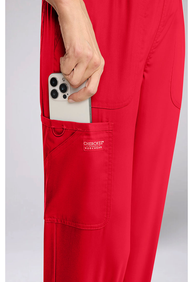 Sweet Paprika - Cherokee Cherokee WW Revolution Women's Scrub Pants - Right Side View