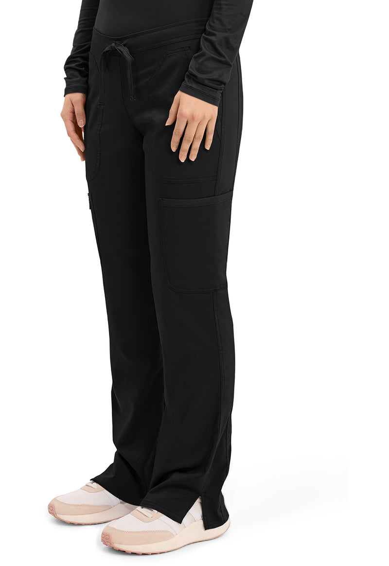 Black - Cherokee Cherokee WW Revolution Women's Scrub Pants - Left Side View