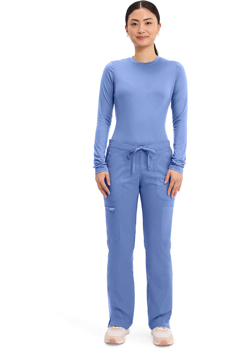 Ciel Blue - Cherokee Cherokee WW Revolution Women's Scrub Pants - Detail 1 View