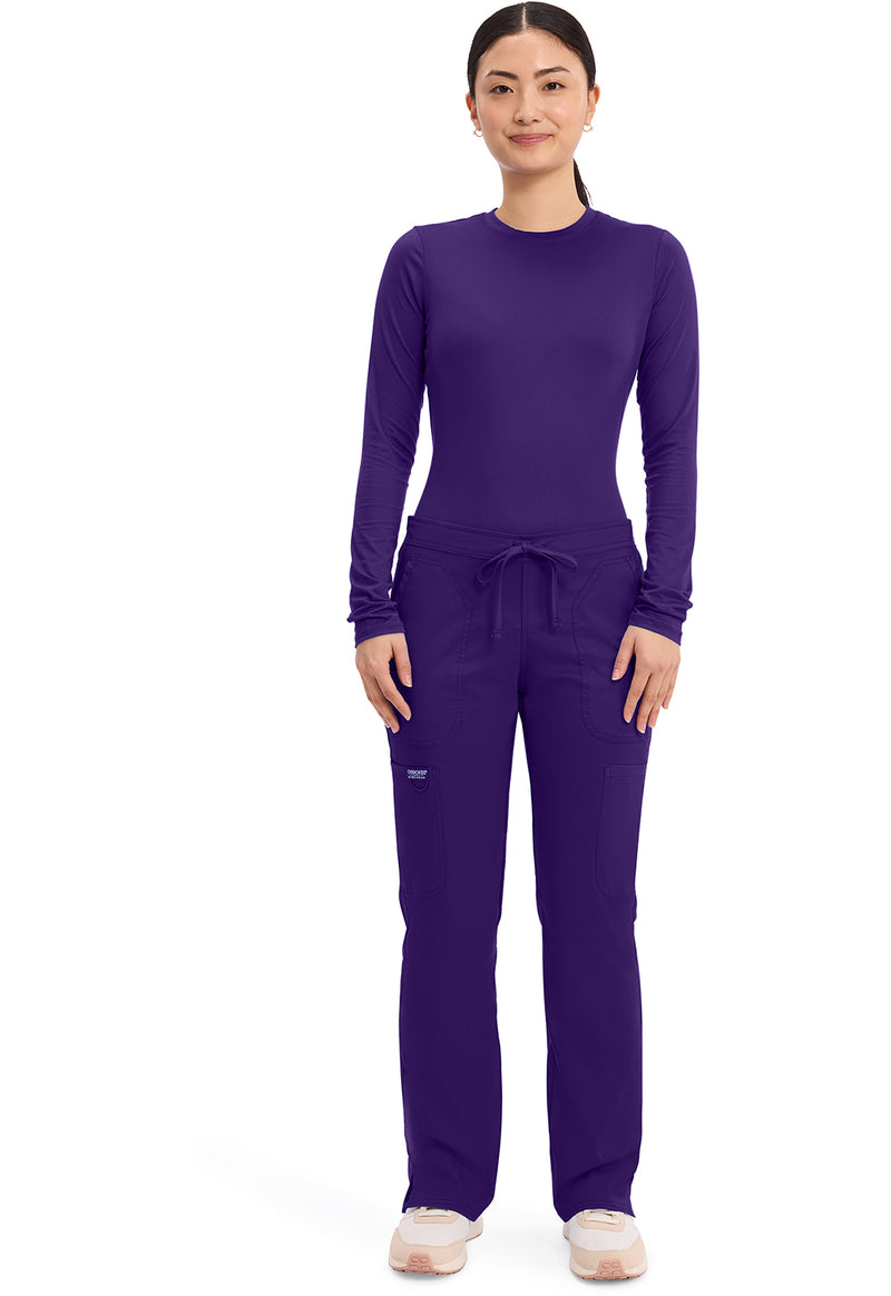 Grape - Cherokee Cherokee WW Revolution Women's Scrub Pants - Detail 1 View