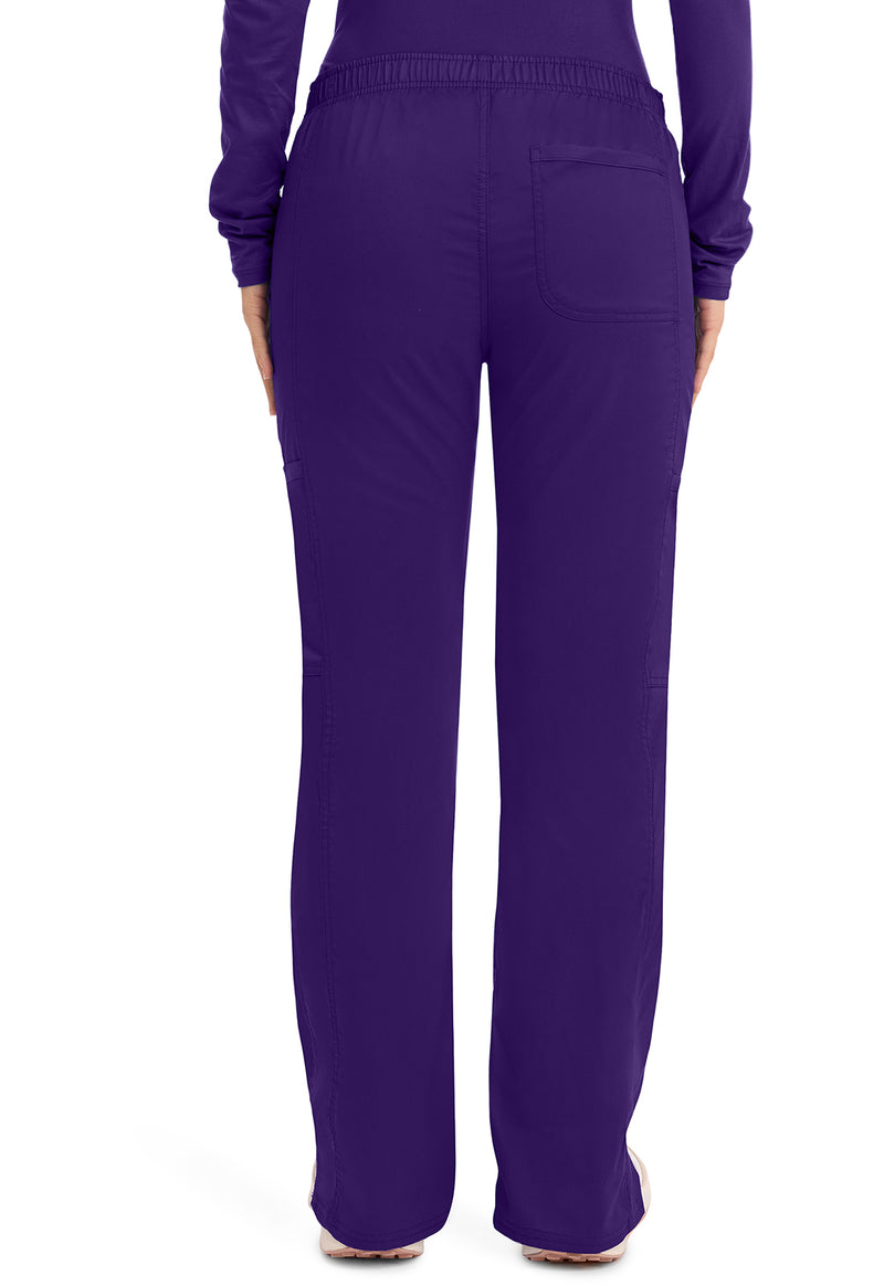 Grape - Cherokee WW Revolution Women's Scrub Pants - Back View