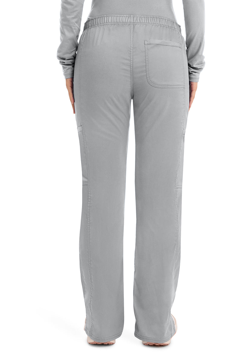 Grey - Cherokee WW Revolution Women's Scrub Pants - Back View