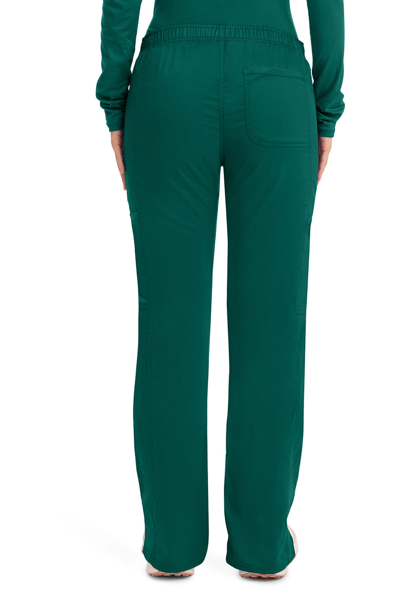 Hunter Green - Cherokee WW Revolution Women's Scrub Pants - Back View