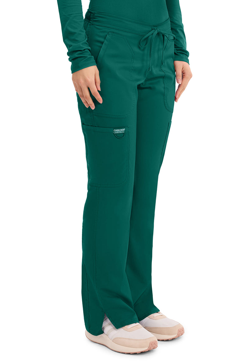 Hunter Green - Cherokee Cherokee WW Revolution Women's Scrub Pants - Right Side View