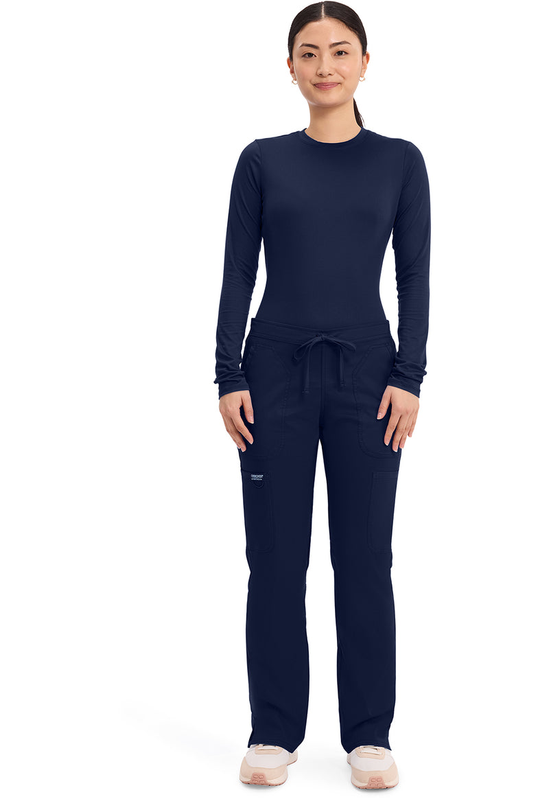 Navy - Cherokee Cherokee WW Revolution Women's Scrub Pants - Detail 1 View