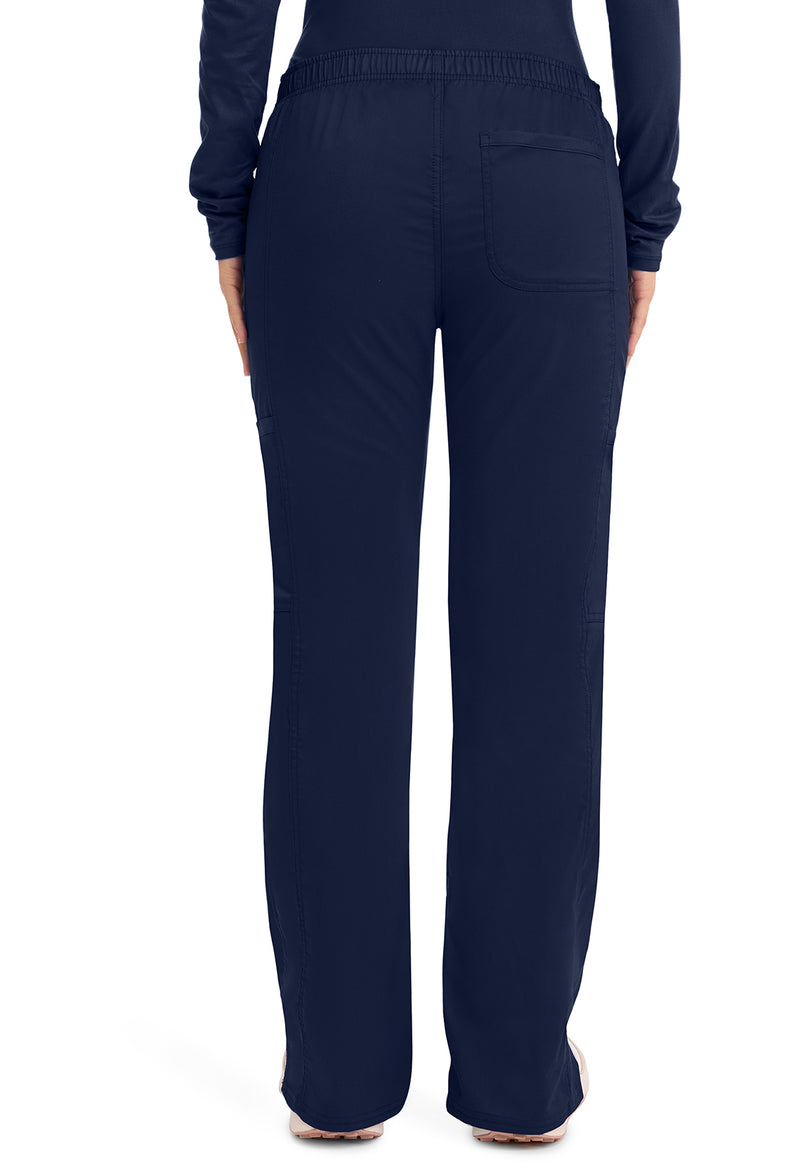 Navy - Cherokee WW Revolution Women's Scrub Pants - Back View
