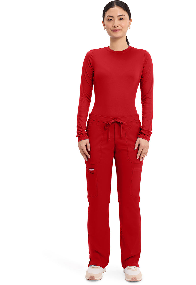 Red - Cherokee Cherokee WW Revolution Women's Scrub Pants - Detail 1 View