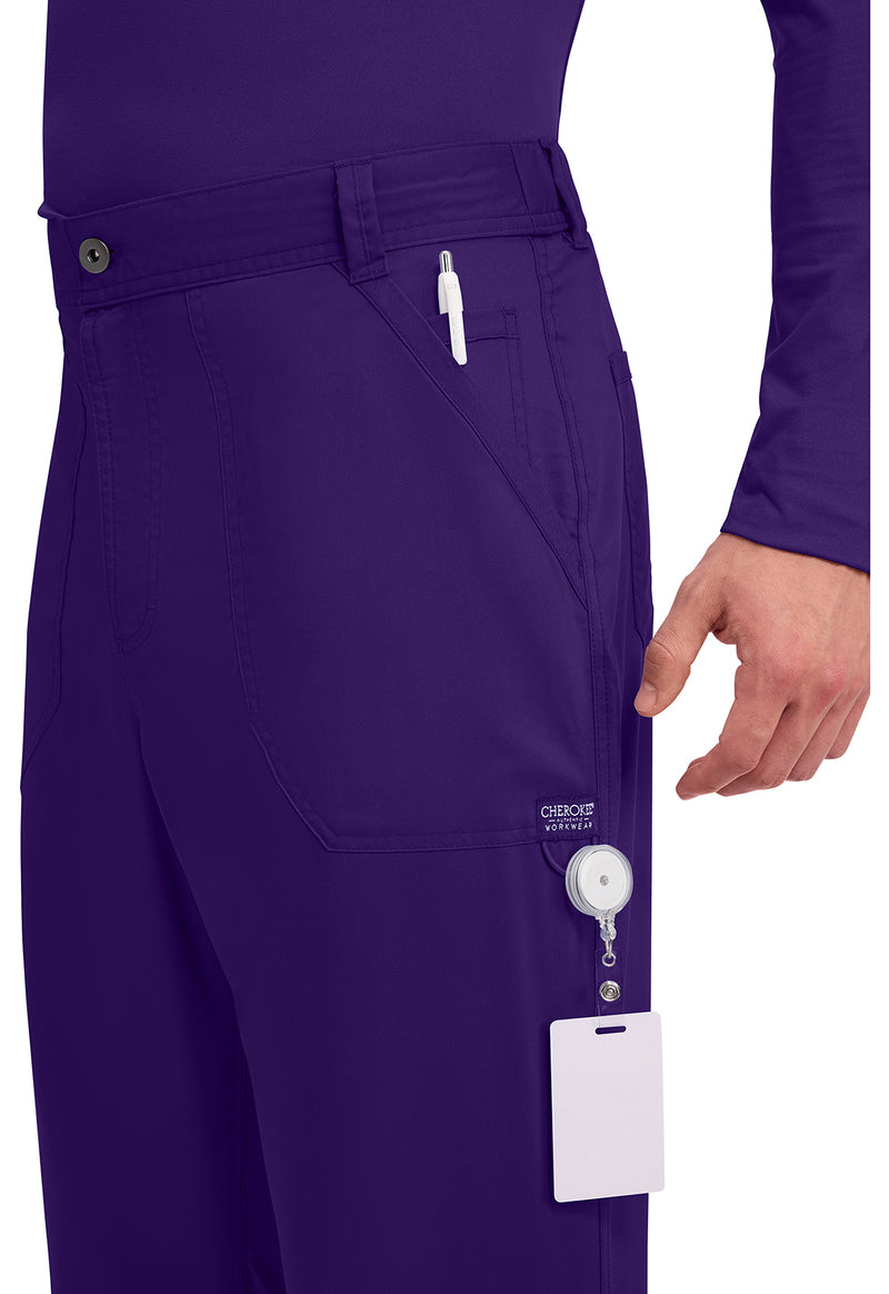Grape - Men's Fly Front Scrub Pants – Short (View 2)