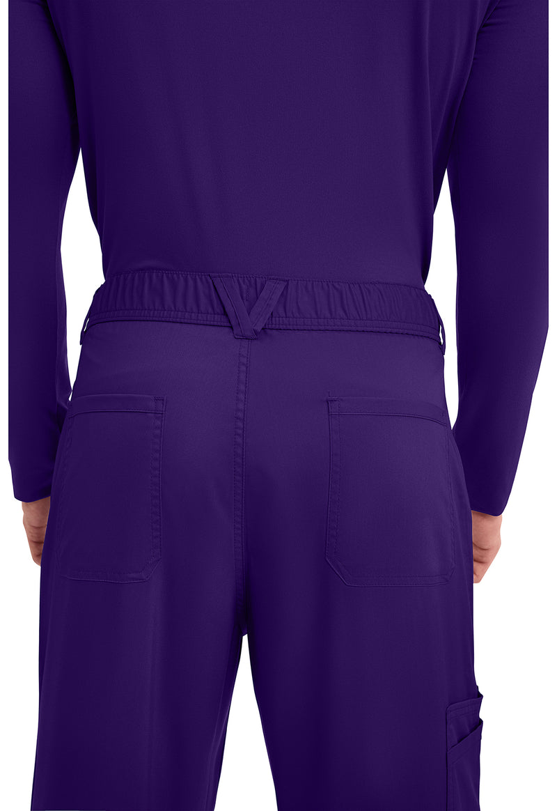 Grape - Men's Fly Front Scrub Pants – Short (View 4)