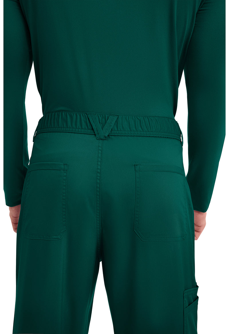 Hunter Green - Men's Fly Front Scrub Pants – Short (View 4)
