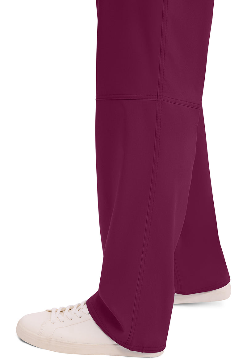 Wine - Men's Fly Front Scrub Pants – Short (View 3)