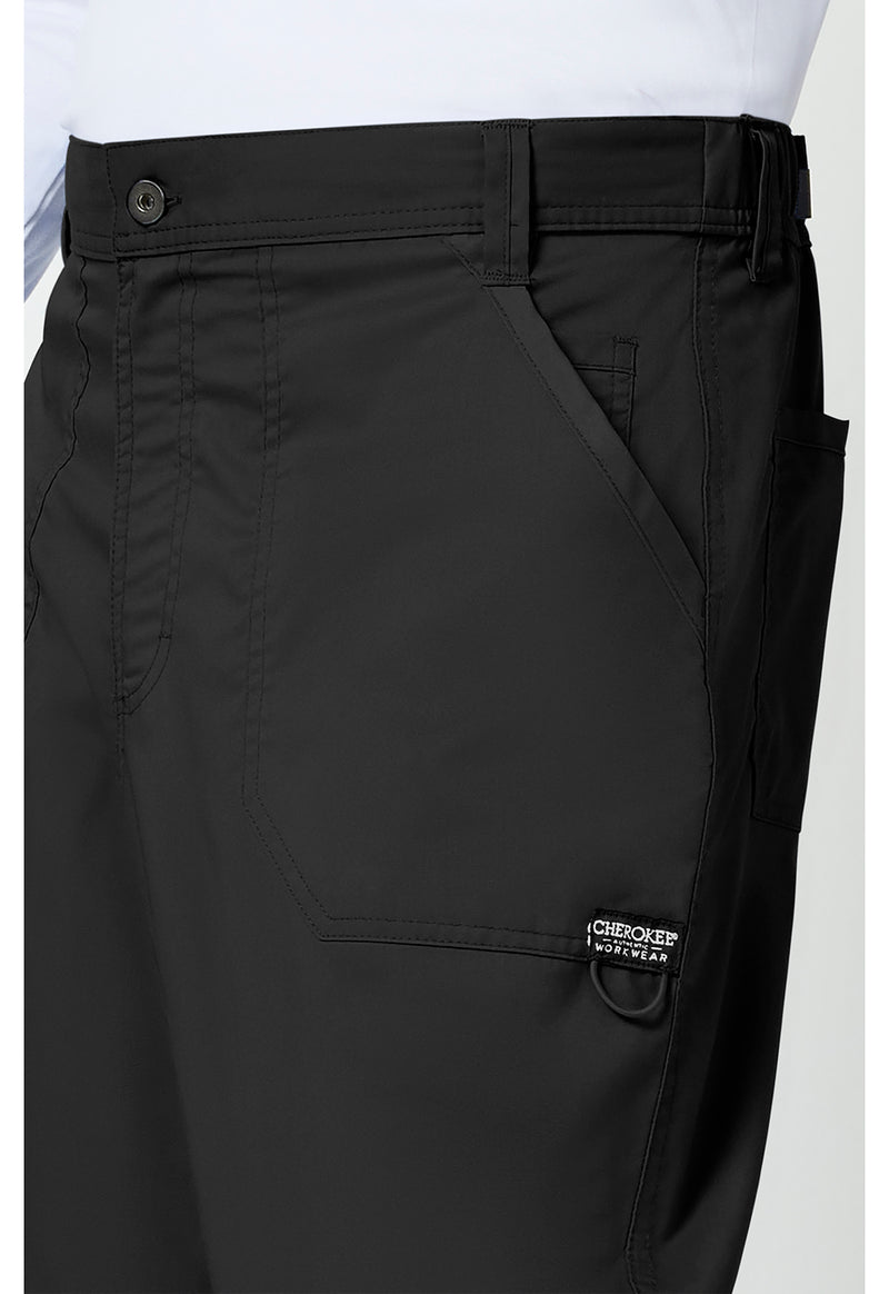 Black - Cherokee Cherokee WW Revolution Men's Scrub Pants - Detail 4 View