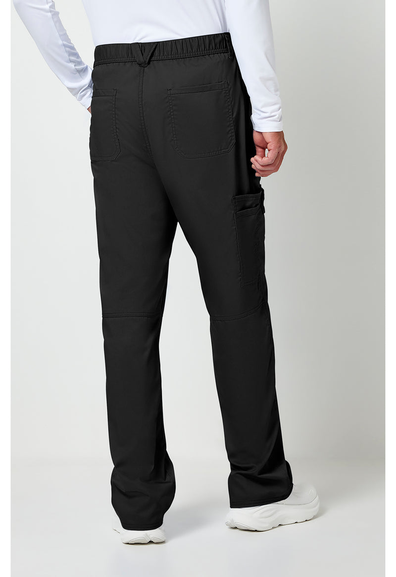 Black - Cherokee WW Revolution Men's Scrub Pants - Back View