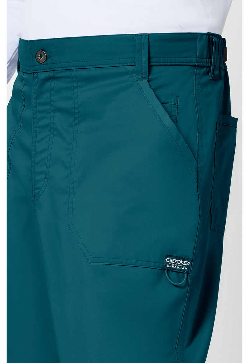 Caribbean Blue - Cherokee Cherokee WW Revolution Men's Scrub Pants - Detail 4 View
