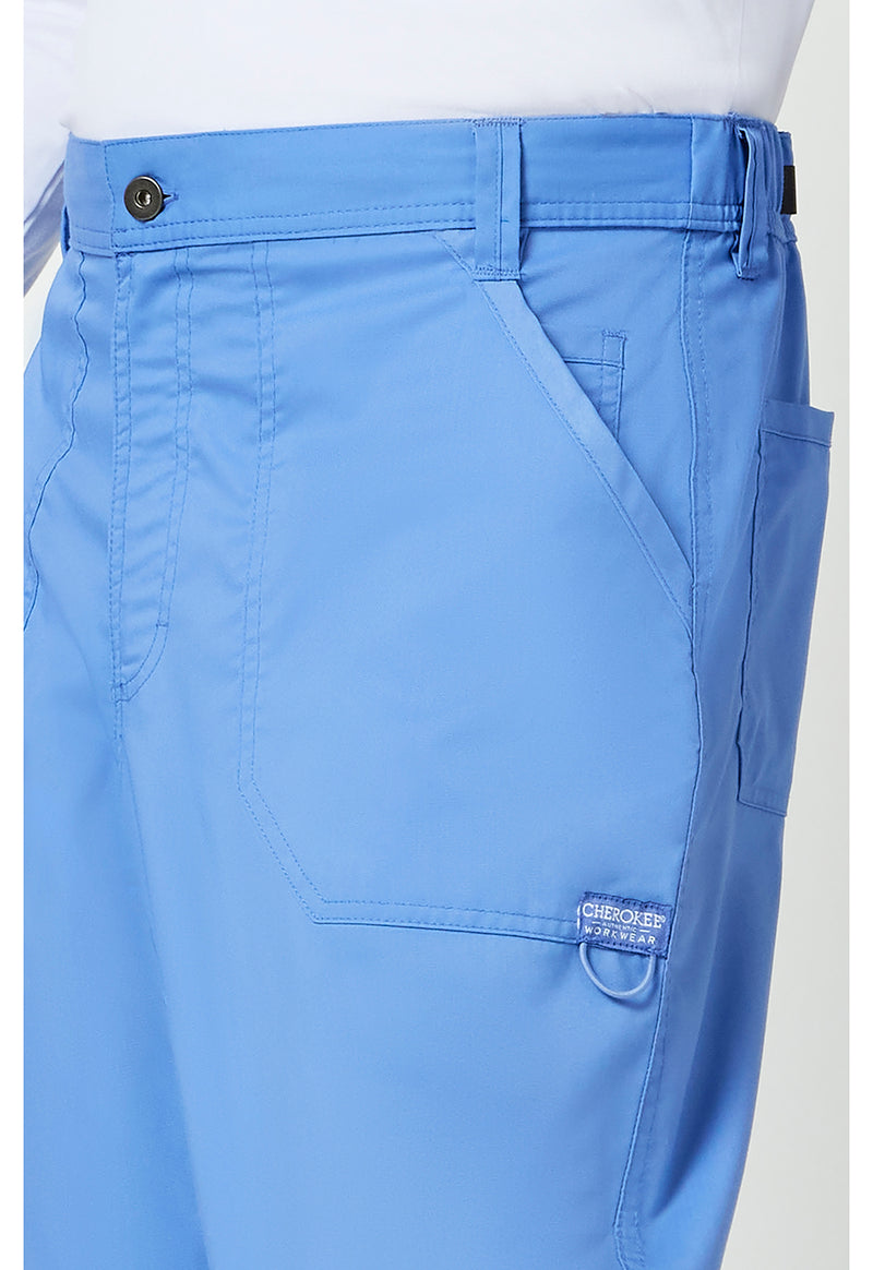 Ciel Blue - Cherokee Cherokee WW Revolution Men's Scrub Pants - Detail 4 View