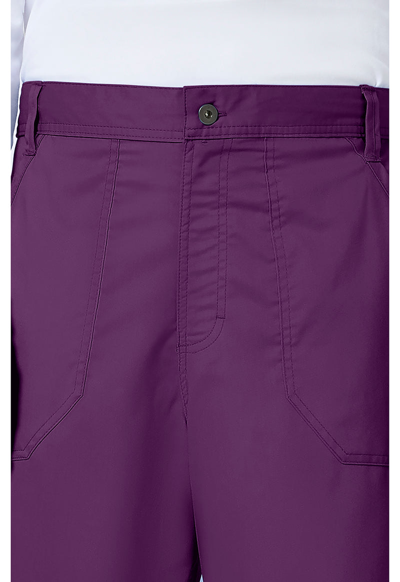 Eggplant - Cherokee Cherokee WW Revolution Men's Scrub Pants - Detail 2 View