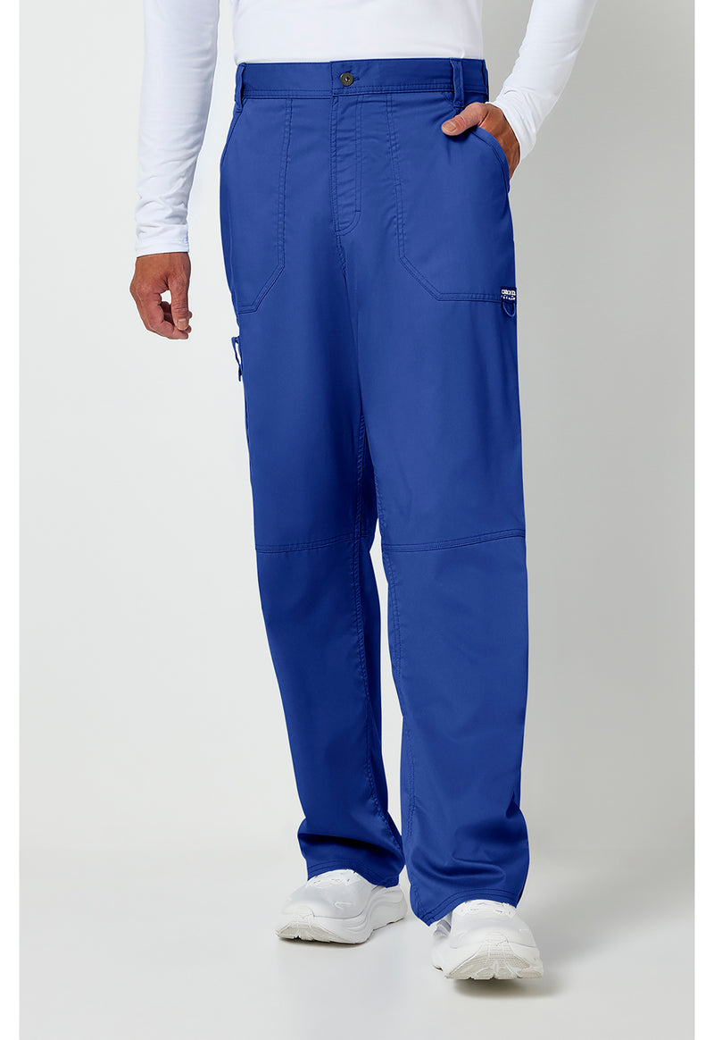 Galaxy Blue - Cherokee WW Revolution Men's Scrub Pants - Front View