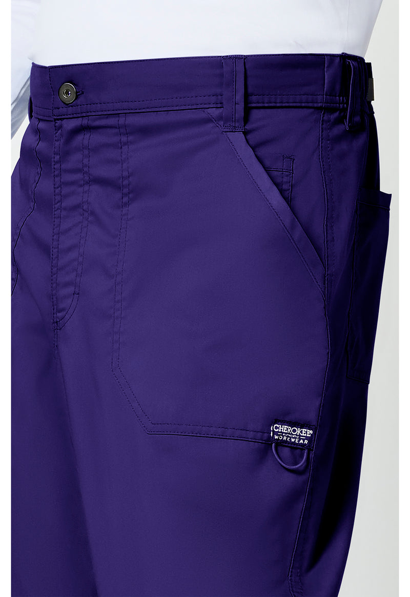 Grape - Cherokee Cherokee WW Revolution Men's Scrub Pants - Detail 4 View