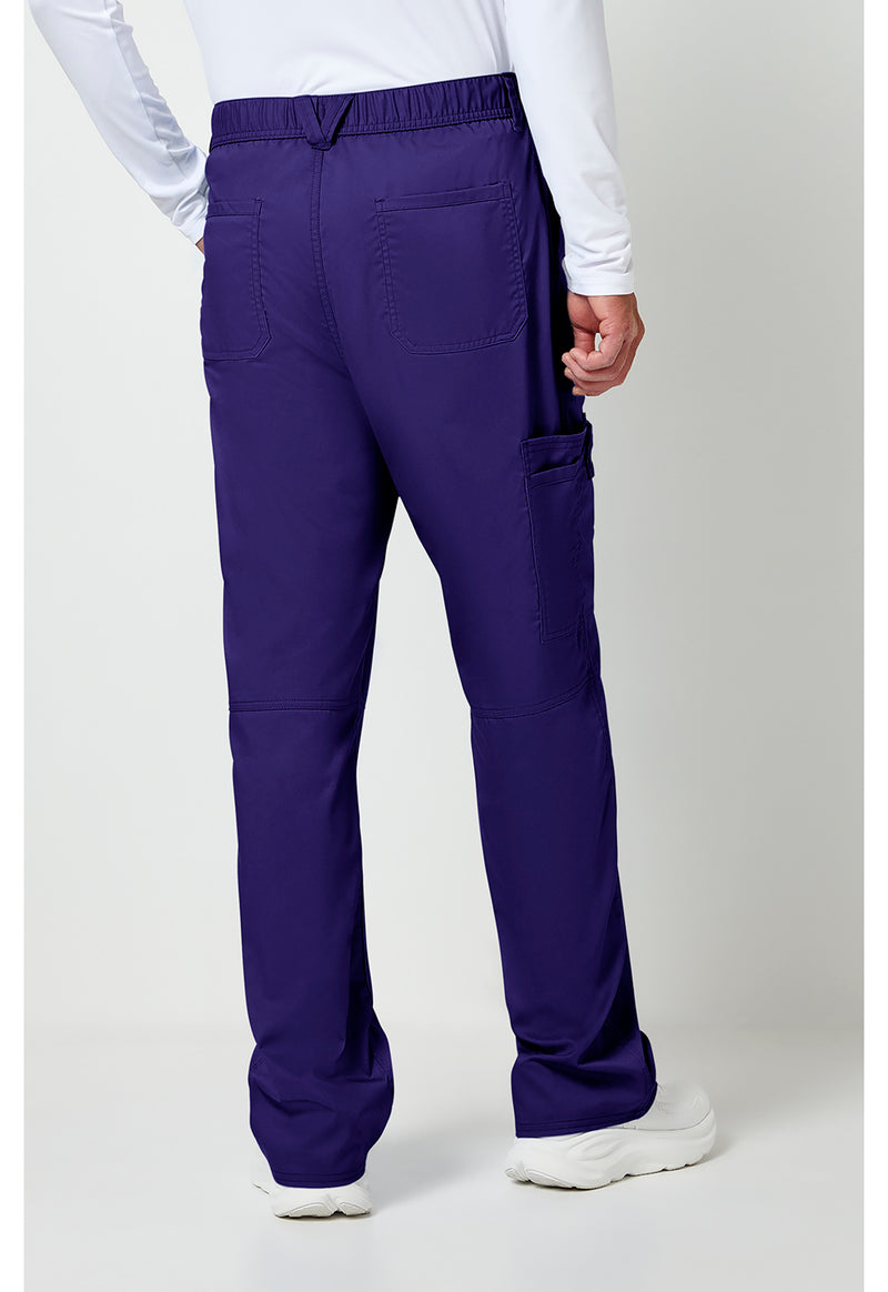 Grape - Cherokee WW Revolution Men's Scrub Pants - Back View