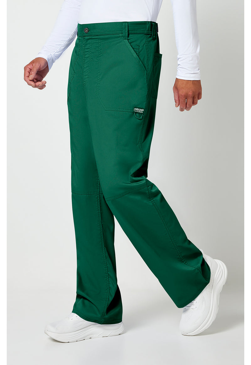 Hunter Green - Cherokee Cherokee WW Revolution Men's Scrub Pants - Left Side View