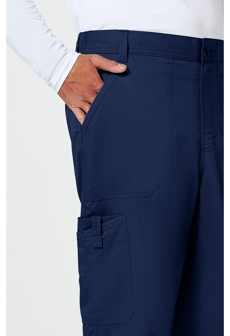 Navy - Cherokee Cherokee WW Revolution Men's Scrub Pants - Detail 3 View