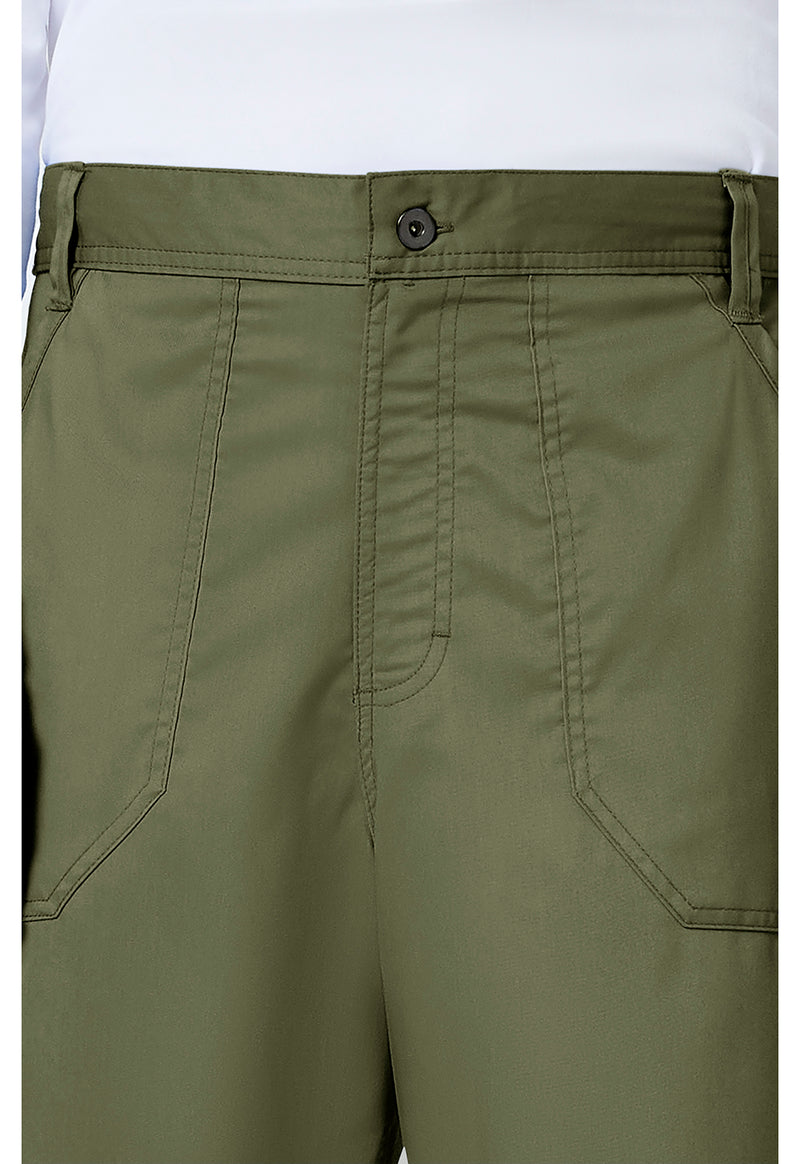 Olive - Cherokee Cherokee WW Revolution Men's Scrub Pants - Detail 2 View