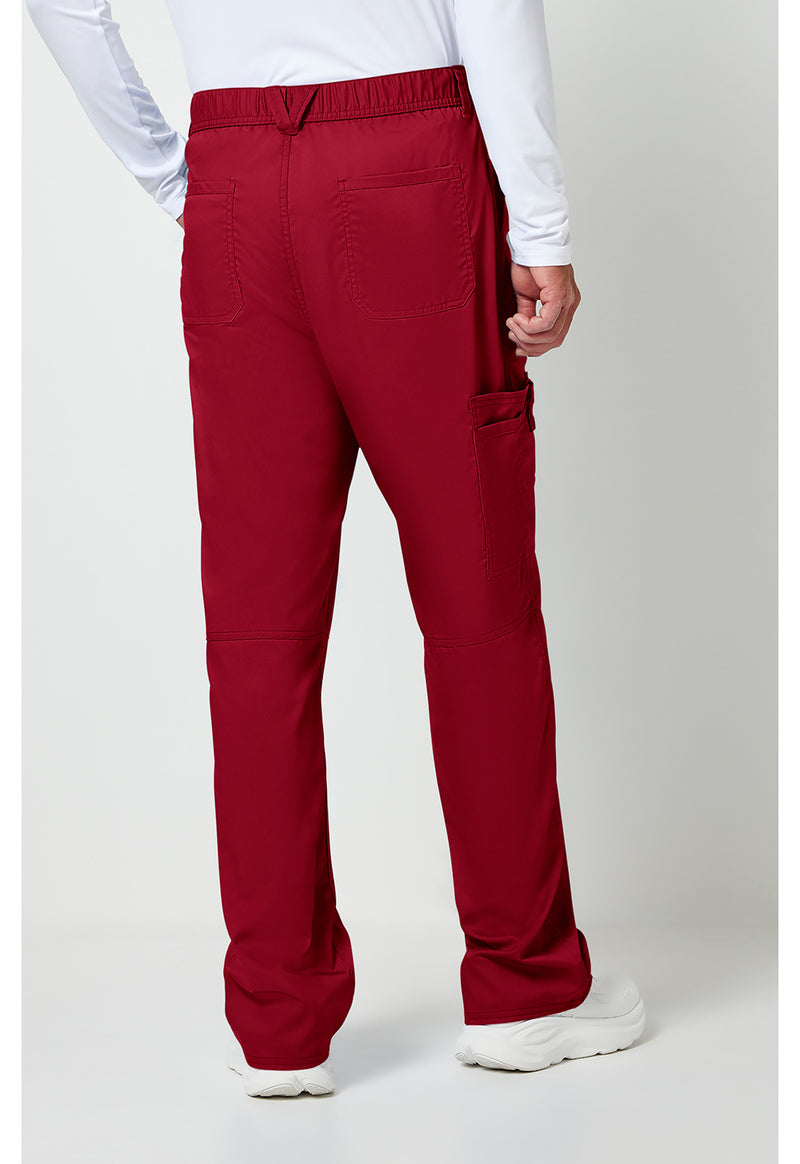 Red - Cherokee WW Revolution Men's Scrub Pants - Back View