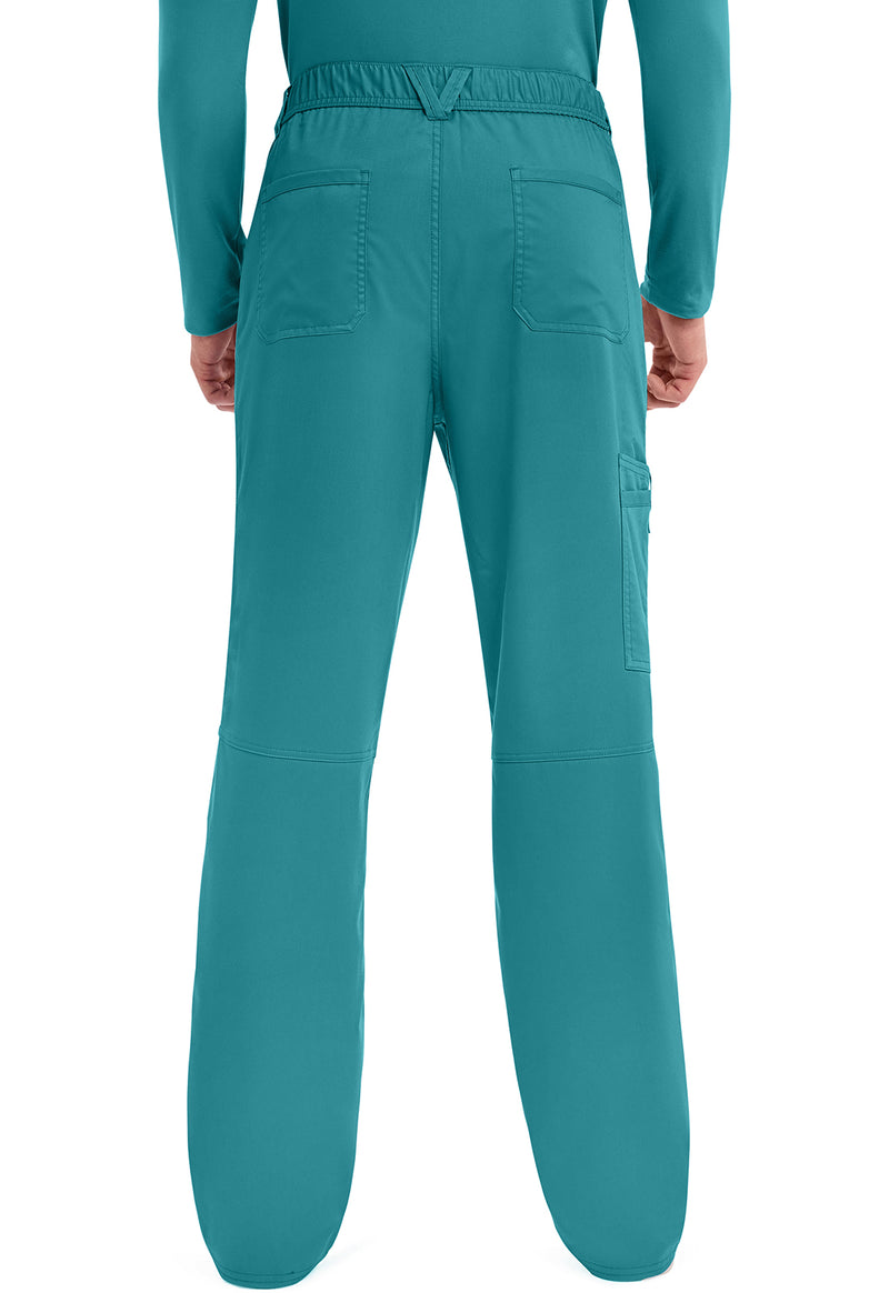 Teal Blue - Cherokee WW Revolution Men's Scrub Pants - Back View