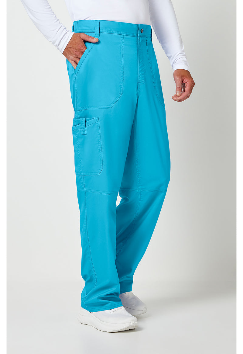 Turquoise - Cherokee Cherokee WW Revolution Men's Scrub Pants - Right Side View