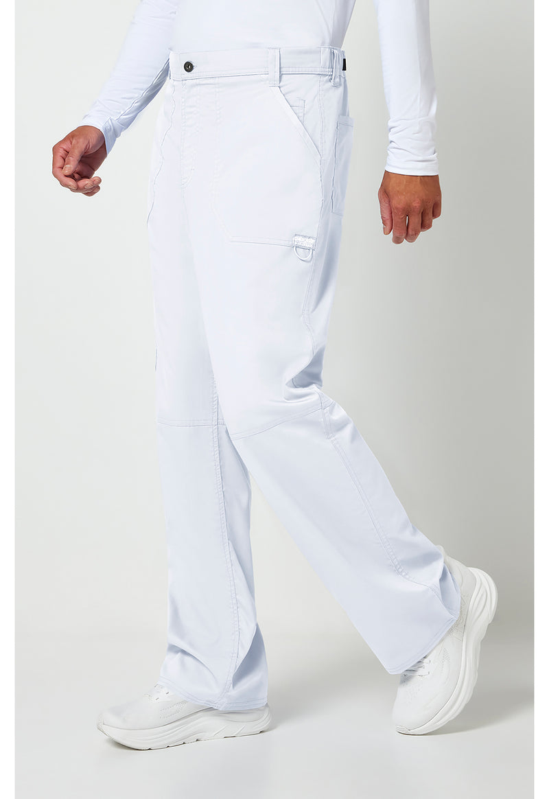 White - Cherokee Cherokee WW Revolution Men's Scrub Pants - Left Side View