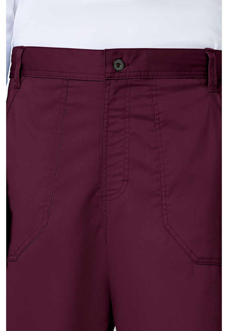 Wine - Cherokee Cherokee WW Revolution Men's Scrub Pants - Detail 2 View