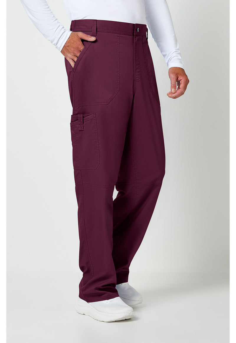 Wine - Cherokee Cherokee WW Revolution Men's Scrub Pants - Right Side View