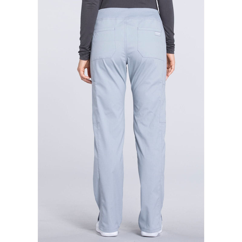 grey - Mid Rise Straight Leg Pull-on Cargo Pant