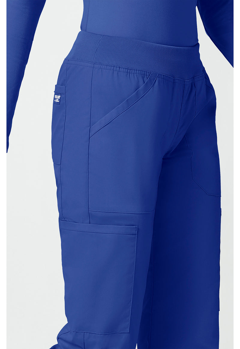 galaxy blue - Mid Rise Straight Leg Pull-on Cargo Pant (View 3)